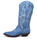 Sonora Light Blue Denim Boots Women