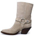 Sonora Beige Suede Ankle Boots Women