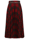 Burberry 'Check' Long Wool Blend Skirt Women