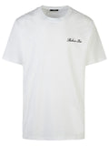 Balmain 'Signature' White Cotton T-Shirt Men