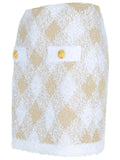 Balmain Beige Polyamide Blend Skirt Women
