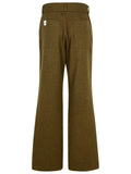 Jil Sander Green Wool Flannel Pants Women