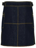 Etro Dark Blue Denim Miniskirt Women