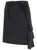 Max Mara 'Caro' Black Camel Miniskirt Women
