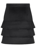 Max Mara 'Caro' Black Camel Miniskirt Women
