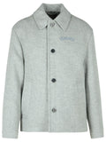 Versace Grey Wool Jacket Men