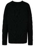 Versace Black Wool Blend Sweater Men