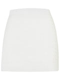 Casablanca White Cotton Blend Miniskirt Women