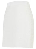 Casablanca White Cotton Blend Miniskirt Women