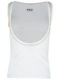 Off-White White Viscose Tank Top Women