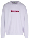 Palm Angels 'Neon' Lilac Cotton Sweatshirt Men