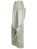 The Attico Gray Cotton Jeans Women