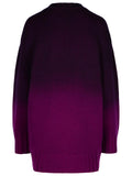 The Attico Purple Wool Blend Mini Dress Women