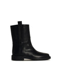Tod's Black Leather Ankle Boots Women