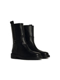 Tod's Black Leather Ankle Boots Women