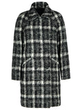 Fay Black Cotton Blend Coat Women