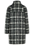 Fay Black Cotton Blend Coat Women