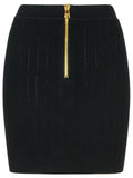 Balmain Black Viscose Blend Miniskirt Women