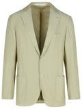 Eleventy Cream Cotton Blend Blazer Men