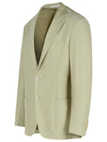 Eleventy Cream Cotton Blend Blazer Men