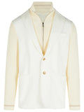 Eleventy White Cotton Blend Cardigan Men