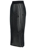 Dolce & Gabbana Black Virgin Wool Skirt Women