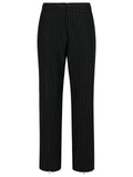 Ganni Black Viscose Blend Trousers Women