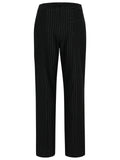 Ganni Black Viscose Blend Trousers Women