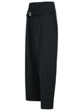 Jw Anderson Black Viscose Trousers Women