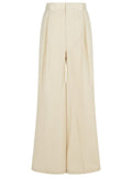Maison Margiela 'Over' Ivory Cotton Blend Pants Women
