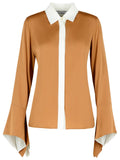 Max Mara 'Pio' Beige Silk Shirt Women