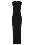 The Attico Dress In Black Acetate Blend Women