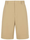 Moschino Beige Cotton Blend Bermuda Shorts Men
