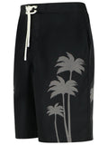 Palm Angels 'Palms' Black Polyester Swimsuit Men