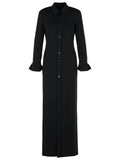 Sportmax 'Nias' Black Viscose Strech Dress Women