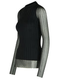 Sportmax 'Acino' Black Polyamide Blend Sweater Women