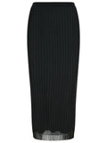 Sportmax 'Album' Black Polyamide Blend Skirt Women