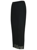 Sportmax 'Album' Black Polyamide Blend Skirt Women