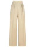 Max Mara 'Acinoso' Beige Fine Wool Pants Women