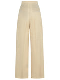 Max Mara 'Acinoso' Beige Fine Wool Pants Women