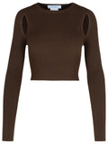 Max Mara 'Ala' Brown Viscose Blend Sweater Women