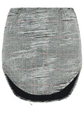 Diesel 'Ada' Grey Cotton Miniskirt Women