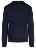 Balmain Navy Merino Wool Sweater Men