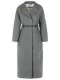 Jil Sander Grey Virgin Wool Coat Women