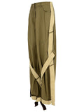 The Attico Green Cotton Blend Pants Women