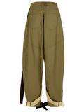 The Attico Green Cotton Blend Pants Women