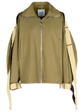 The Attico Green Cotton Blend Jacket Women