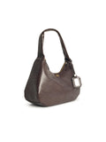 Ganni 'Bou Croco Xxl' Brown Recycled Leather Blend Bag Women