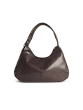 Ganni 'Bou Croco Xxl' Brown Recycled Leather Blend Bag Women