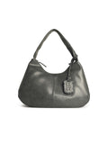 Ganni 'Bou Xxl' Grey Leather Blend Bag Women